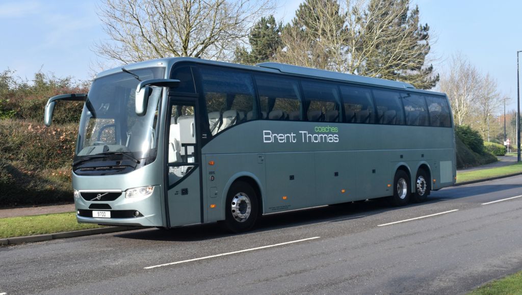 New Volvo Bus integral 9700 coach delivered to Welsh based tour operator Brent Thomas as the latest additions to its fleet.