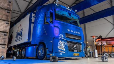 Volvo FH Aero van Wiskerke Oninons voor chauffeur Sander van Pagee