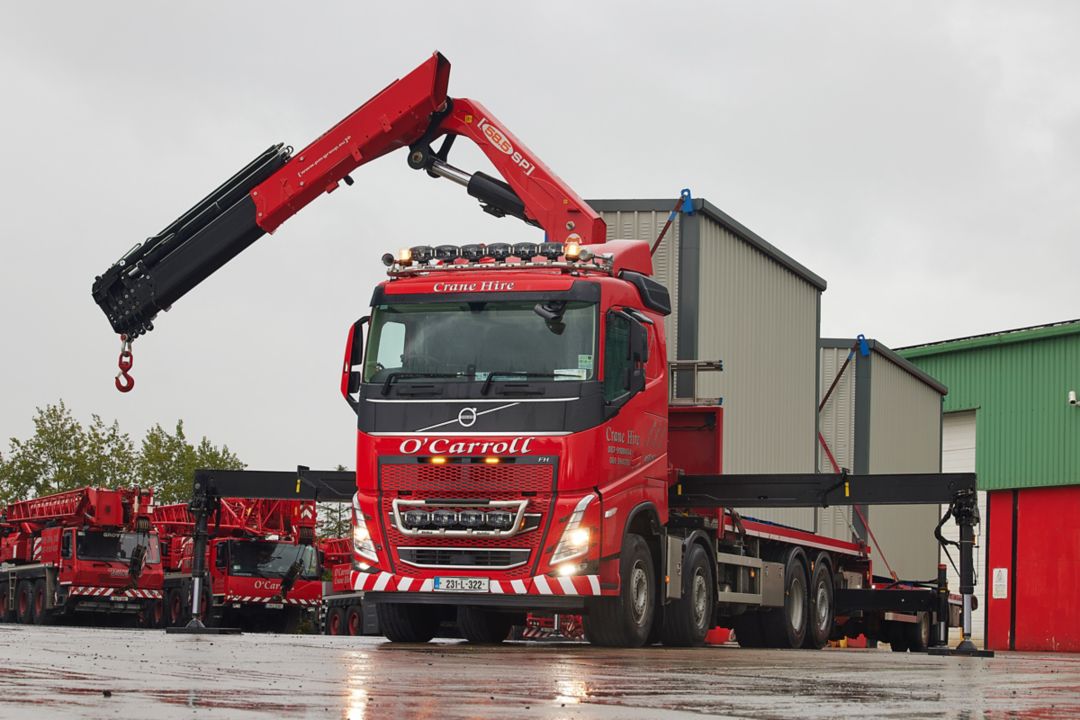 Volvo Trucks continues to deliver the goods for O'Carroll Haulage & Crane Hire with new FH 8x2 rigid