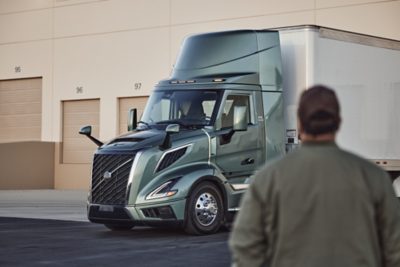 Driver and the all-new Volvo VNL