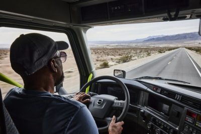 Driver view in the all-new Volvo VNL