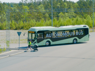 Volvo bus exterior