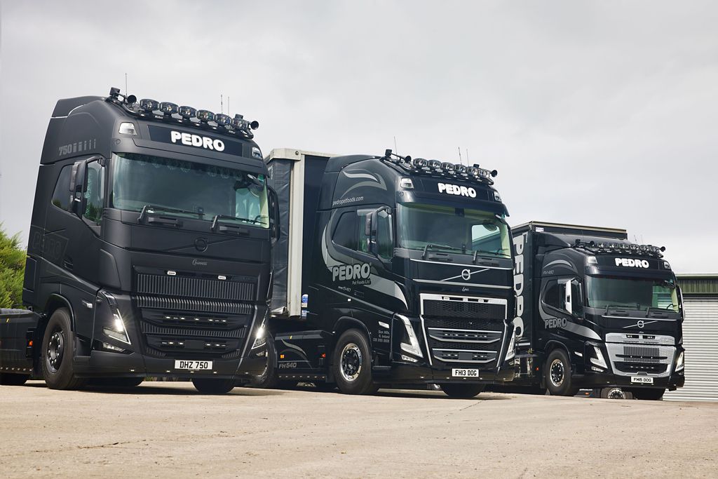 Flagship FH16 750 leads the pack as Pedro Pet Foods adds three new Volvo Trucks to its busy fleet