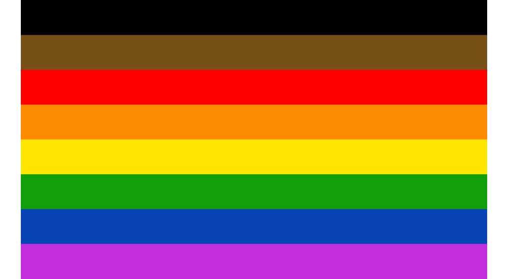 how many colours in the gay pride flag