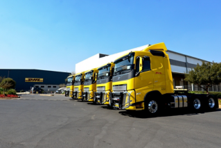 Volvo Trucks delivers Euro 5 trucks to DHL Supply Chain