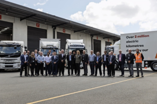 Representatives from Sime Darby and Volvo Trucks New Zealand, Volvo Group Australia and WM New Zealand