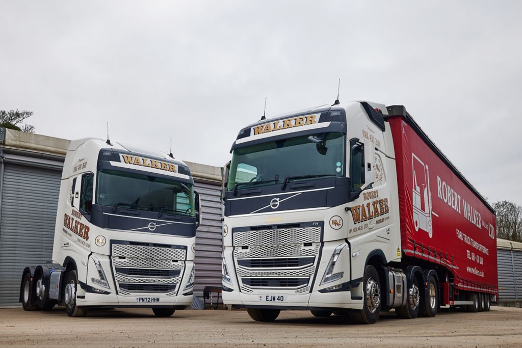 Robert Walker's drivers rest easy with two new Volvo FH Globetrotter XL trucks