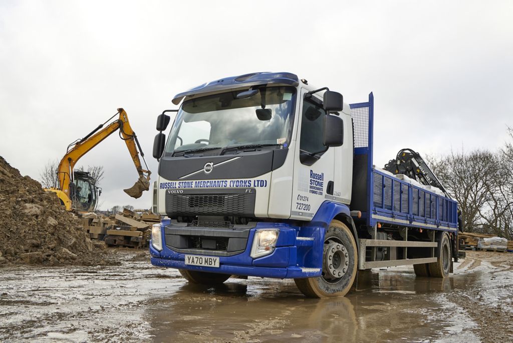 New FL rigid is the first Volvo to land at Russell Stone Merchants