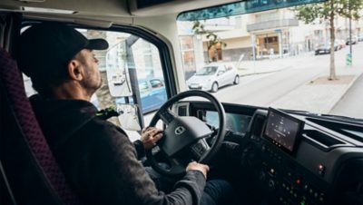 Woman charging truck