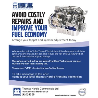 Truck Frontline Healthy Savings from Thomas Hardie Commercials Ltd