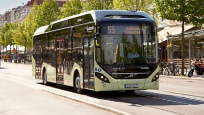 La línea Volvo Buses