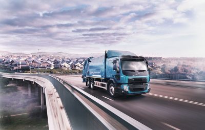 Volvo FM lossen op bouwplaats