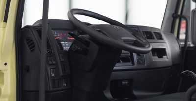 Cabina del Volvo FE: comodidad interior, superior en todos los aspectos