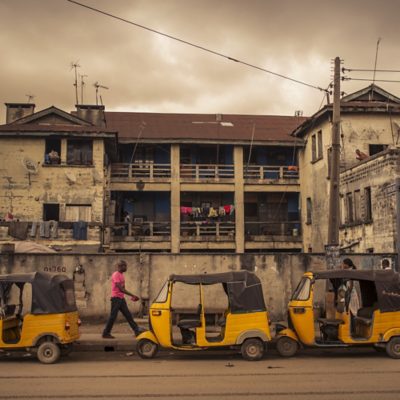 Taxis in Lagos.