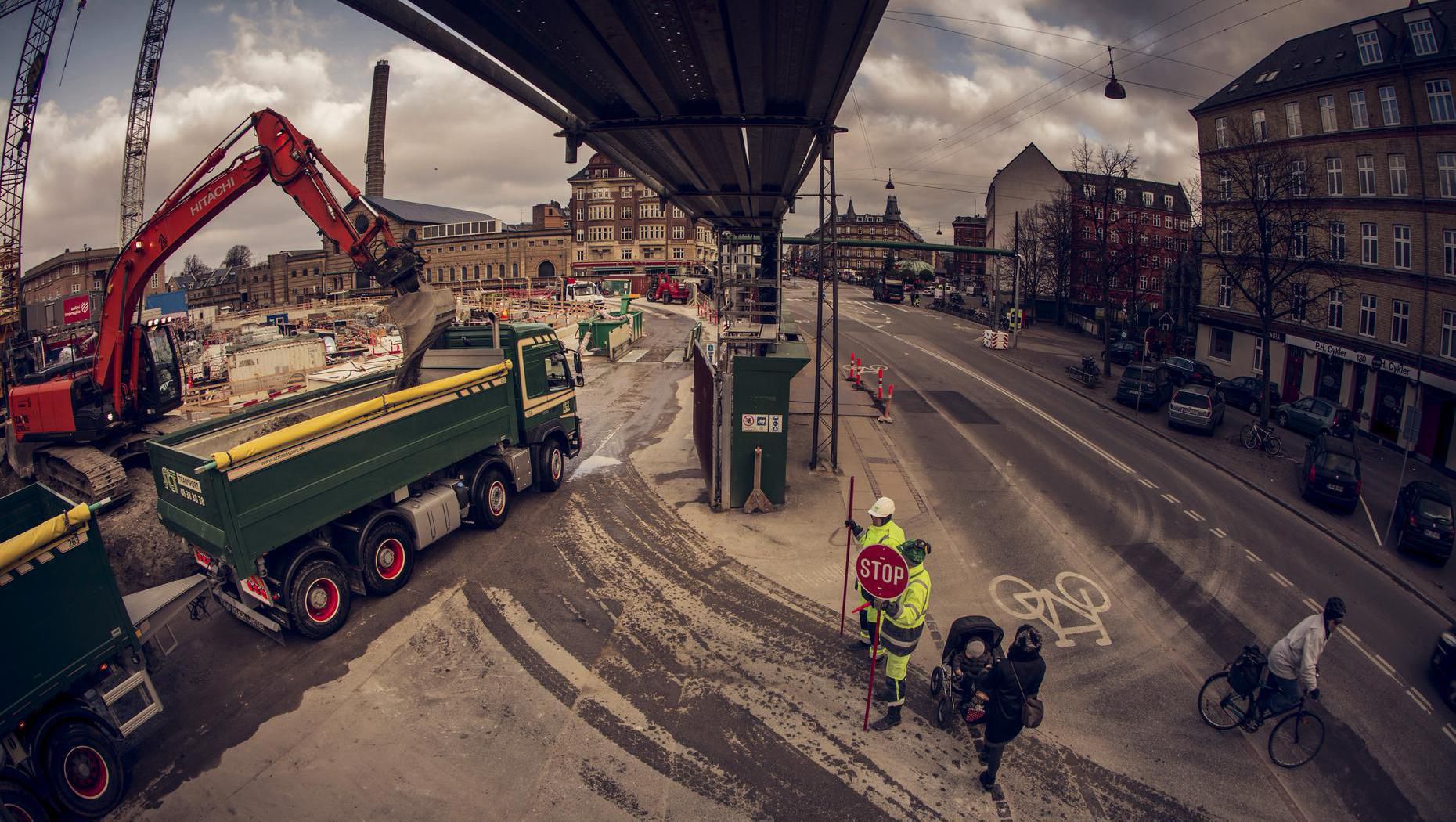 Construcción de tren subterráneo en Copenhague