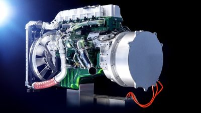 Volvo hybrid driveline.