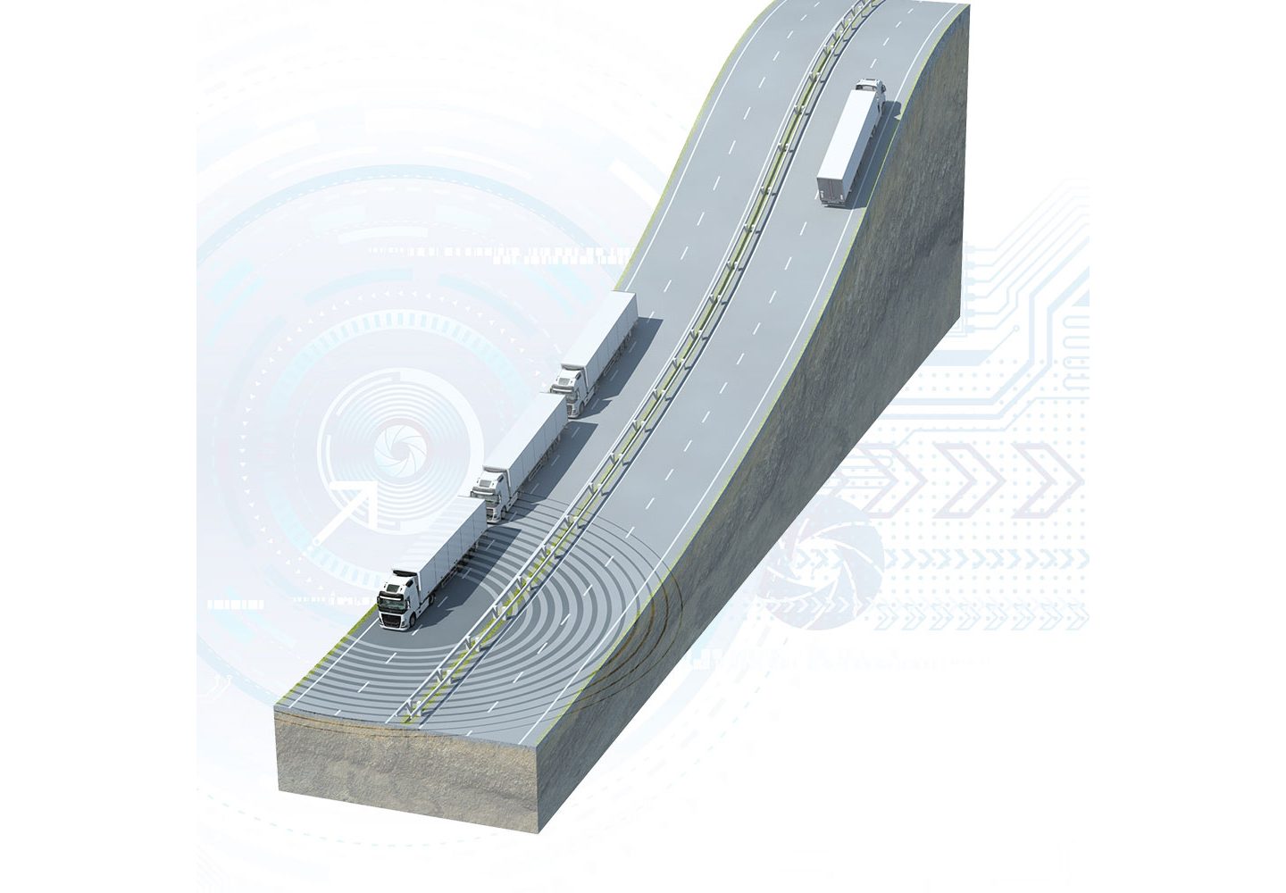 Platooning illustration