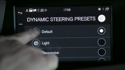 Nastavení Volvo Dynamic Steering