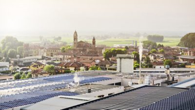 Roof of Monge & C Spa’s factory.