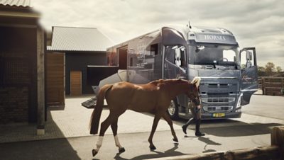 Der Volvo FH als mobiles Zuhause für Reiter und Pferd