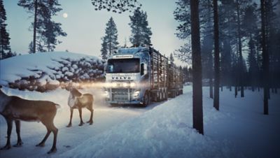 Winter time in Finland can be stunningly beautiful, but for timber transporters, it is also an exceptionally challenging work environment.