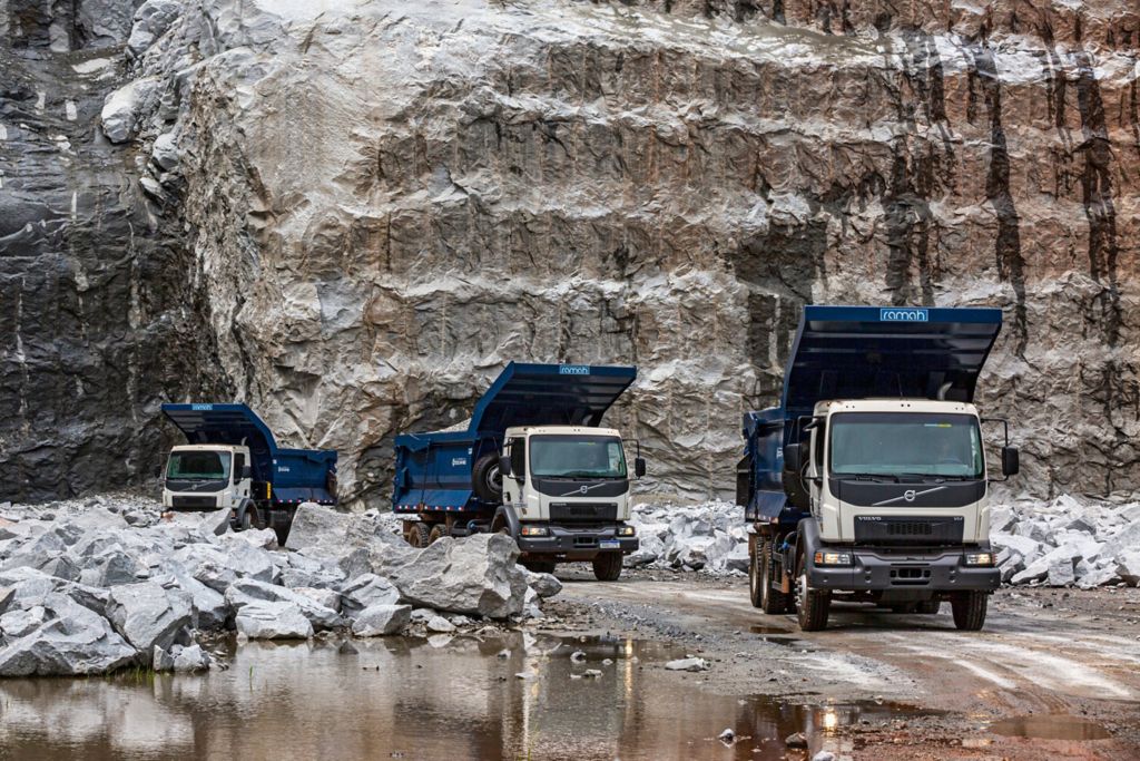 Zocar Rio adquire mais 150 caminhões Volvo para atuar no setor de mineração