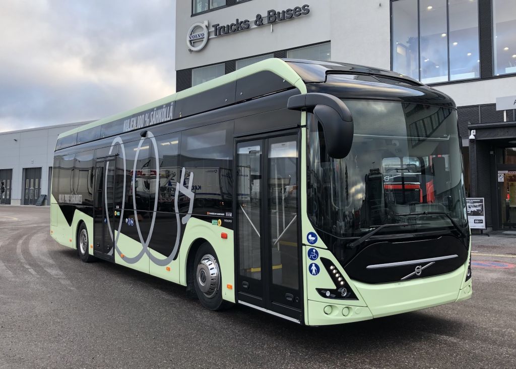 A Volvo 7900 Electric bus 