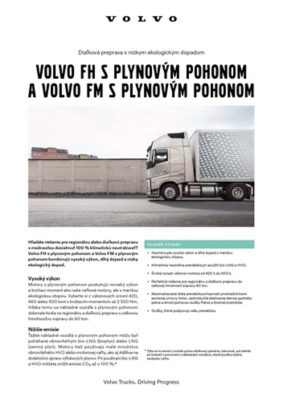 Volvo FH a FM na plynový pohon - prehľad