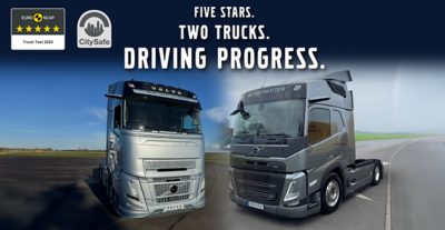 Volvo FH Aero and Volvo FM receive five star rating