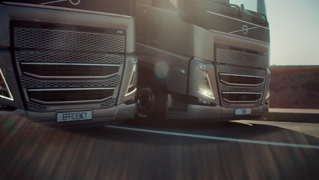 Two Volvo trucks fall head over wheels for each other in new film