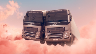 Two Volvo trucks fall head over wheels for each other in new film