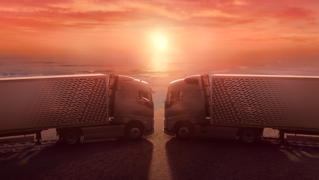 Two Volvo trucks fall head over wheels for each other in new film