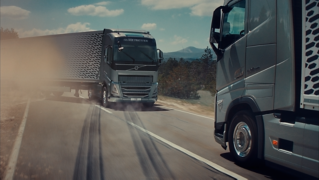 Two Volvo trucks fall head over wheels for each other in new film