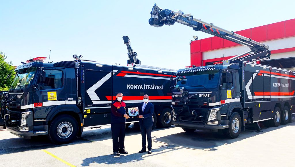 Volvo Trucks’tan Konya Büyükşehir Belediyesi İtfaiye Daire Başkanlığı’na Teslimat