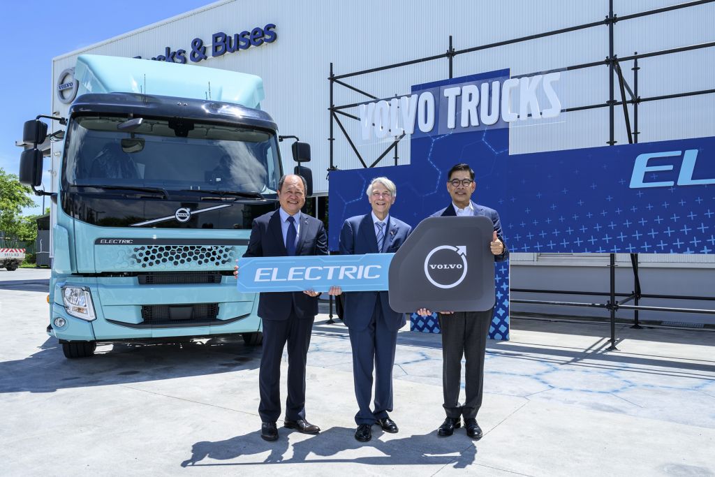 First Volvo Electric Truck delivered in Taiwan