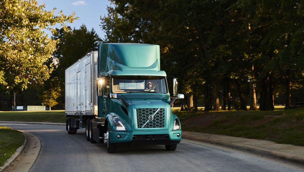 Volvo VNR Electric On the Road