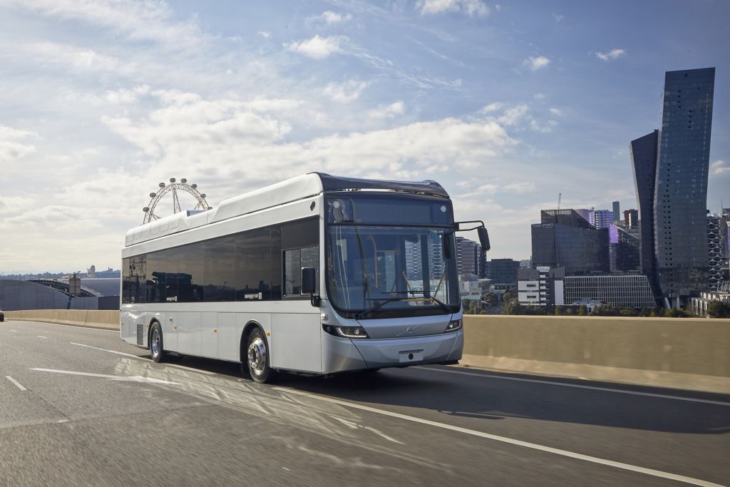 bus on the road