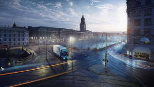 The FL Electric, introduced April 12 The first fully electric Volvo truck   Volvo FL Electric   was introduced to the market earlier this year. No traffic queues   the electric truck s low noise level opens the door to cargo transport at night and early in the morning. 