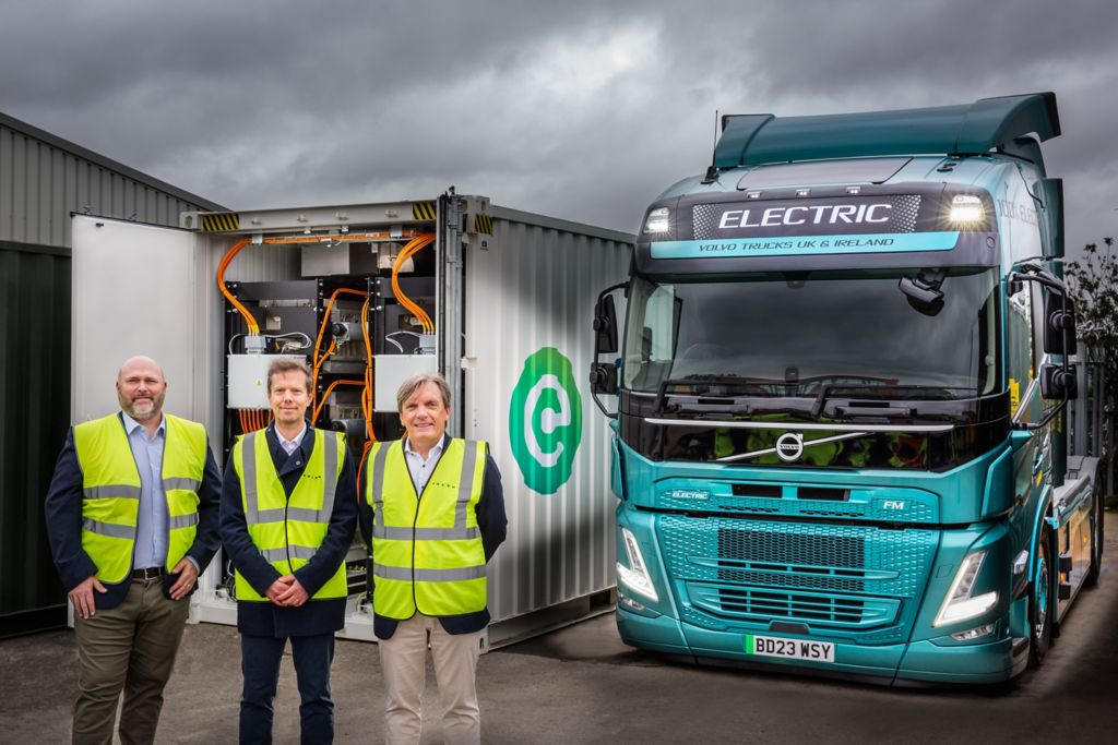 Energy storage systems help Volvo truck dealerships to electrify