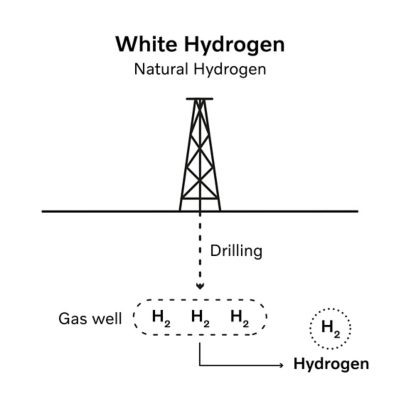 Inforgraph of White hydrogen production I Volvo Group