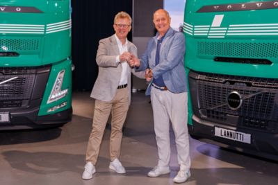 Roger Alm, Presidente Volvo Trucks, e Valter Lannutti, CEO Lannutti Group