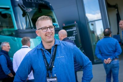 Produktsjef Magne Flakk på Volvodagene 2026 i Drøbak