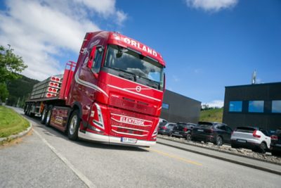 Elektrisk Volvo FH fra Ørland Transport