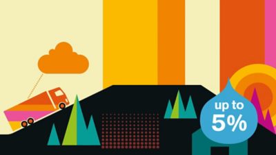 Volvo trucks about us every drop counts illustration cloud