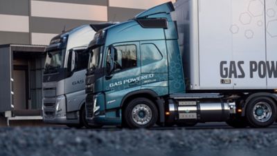 Volvo Trucks´ gas-powered range:  Volvo FH LNG and Volvo FM LNG