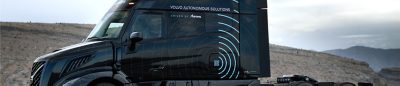 Autonomous truck in operation
