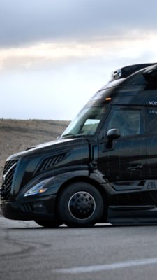 Autonomous truck in operation