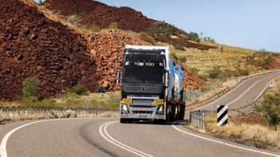 Volvo FH Aero on mountain road