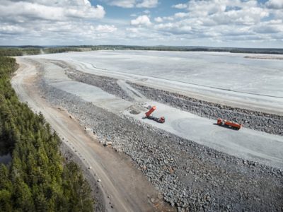 Volvo Autonomous truck working at a mine