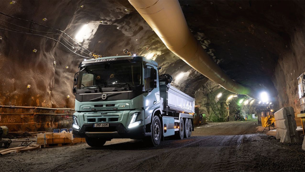 Volvo Trucks en Boliden werken samen aan inzet van ondergrondse elektrische trucks voor mijnbouw